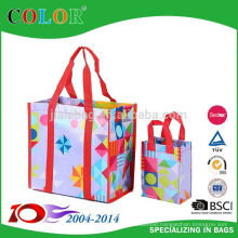 China Luxury Pp Non Woven Bag With Round Die Cut Handle